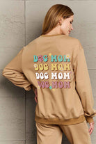 Rosy Brown Simply Love Simply Love Full Size Round Neck Dropped Shoulder DOG MOM Graphic Sweatshirt Sweatshirts