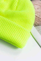Lavender Cozy Rib-Knit Cuff Beanie Winter Accessories