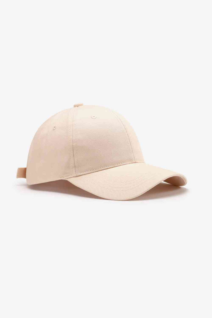 White Smoke Plain Adjustable Cotton Baseball Cap Gifts