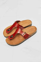 Lavender MMShoes Drift Away T-Strap Flip-Flop in Red Shoes