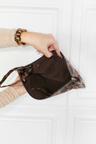 Beige Looking At You PU Leather Wristlet