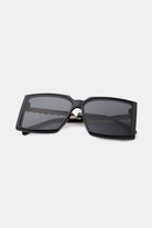 White Smoke Polycarbonate Frame Square Sunglasses Clothing
