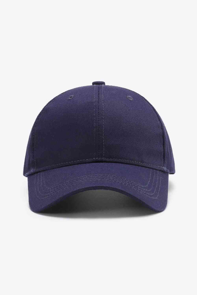 White Smoke Plain Adjustable Cotton Baseball Cap Gifts
