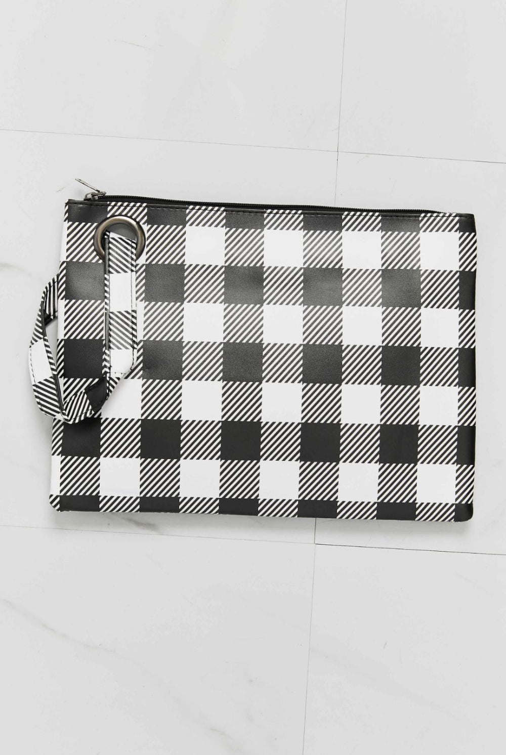 Light Gray Make It Your Own Printed Wristlet Handbags