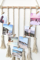 Antique White Tassel Wall Hanging Home