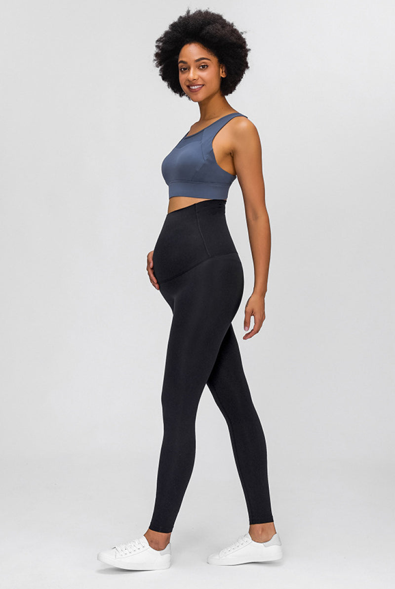 Light Gray Marina Maternity Yoga Pants activewear