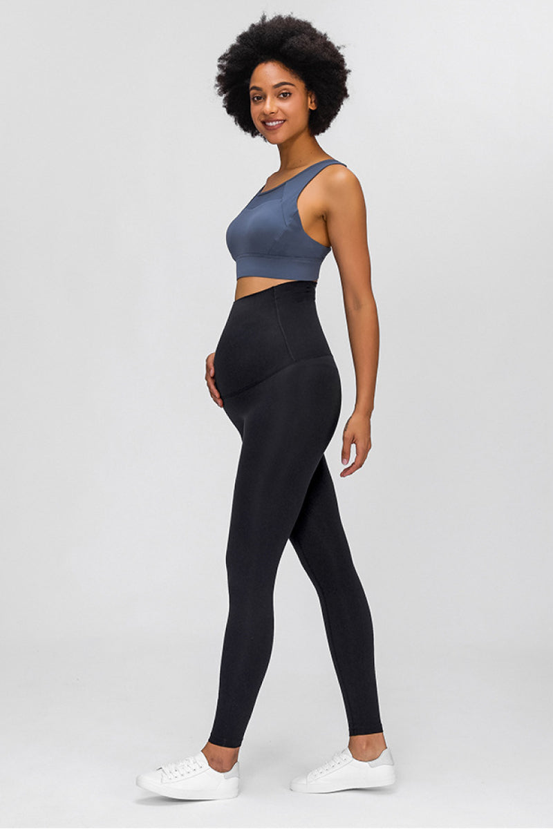 Light Gray Marina Maternity Yoga Pants activewear