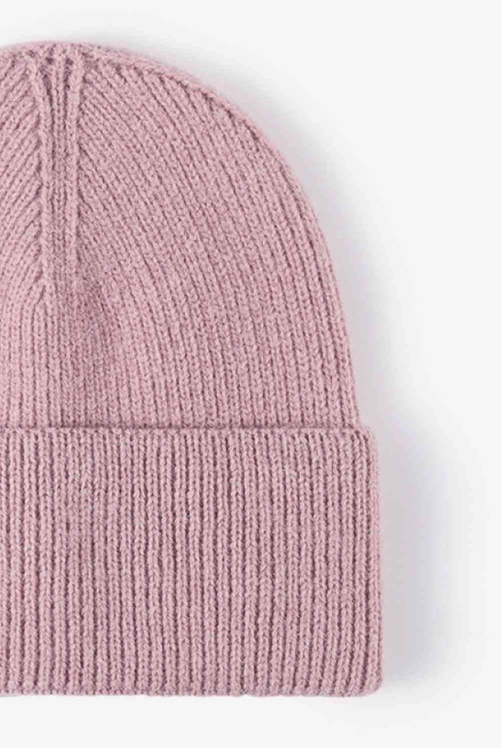 Light Gray Warm In Chilly Days Knit Beanie Winter Accessories