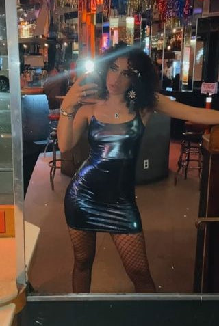 Black Kathy holographic dress Dress