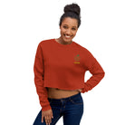 Brown Peachy Crop Sweatshirt Shirts & Tops
