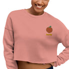 Snow Peachy Crop Sweatshirt Shirts & Tops